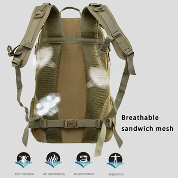 Тактический рюкзак, сумки, рюкзак Многофункциональный для походов на открытом воздухе для мужчин