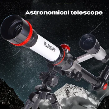Профессиональный астрономический телескоп с большим увеличением, детский эксперимент, монокуляр, научный эксперимент, монокуляр для наблюдения за звездами